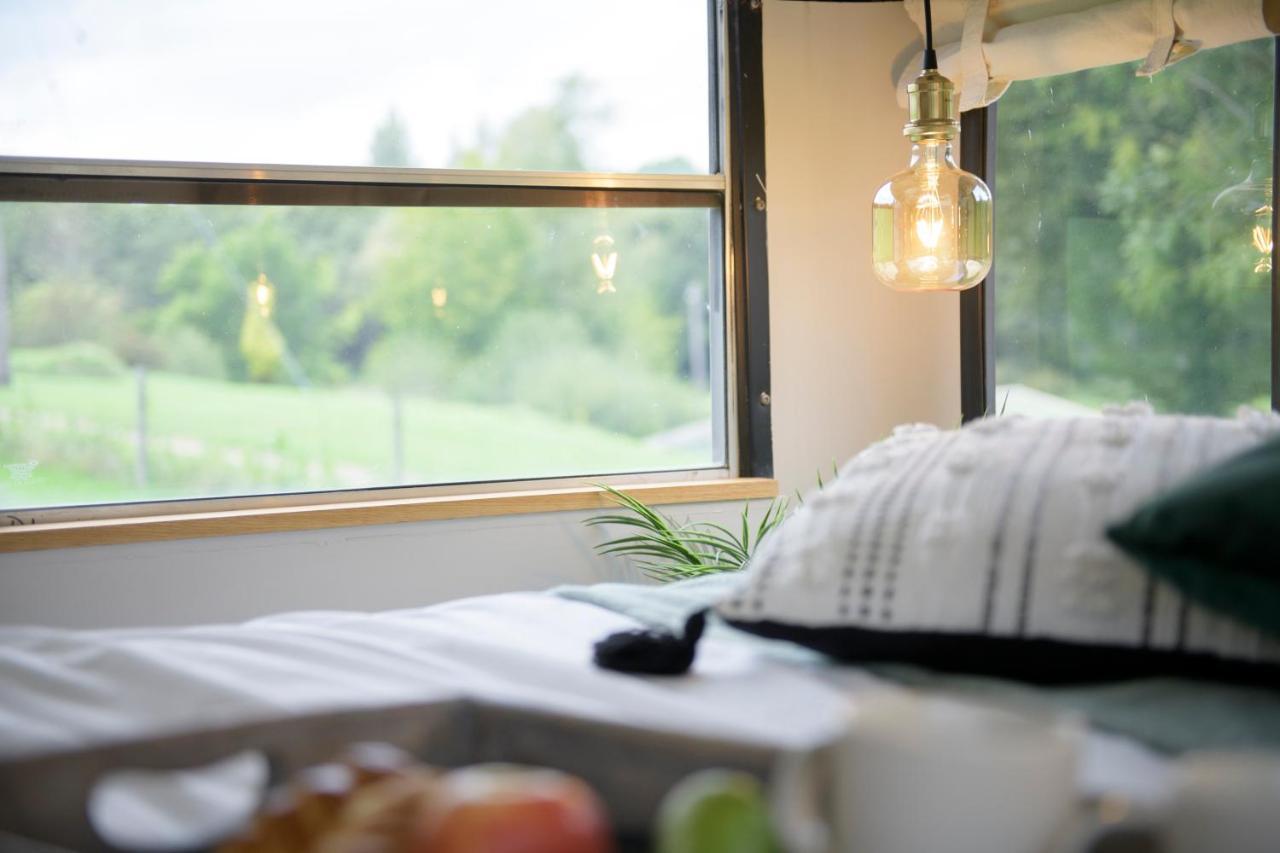 American School Bus Retreat With Hot Tub In Sussex Meadow อัคฟิลด์ ภายนอก รูปภาพ
